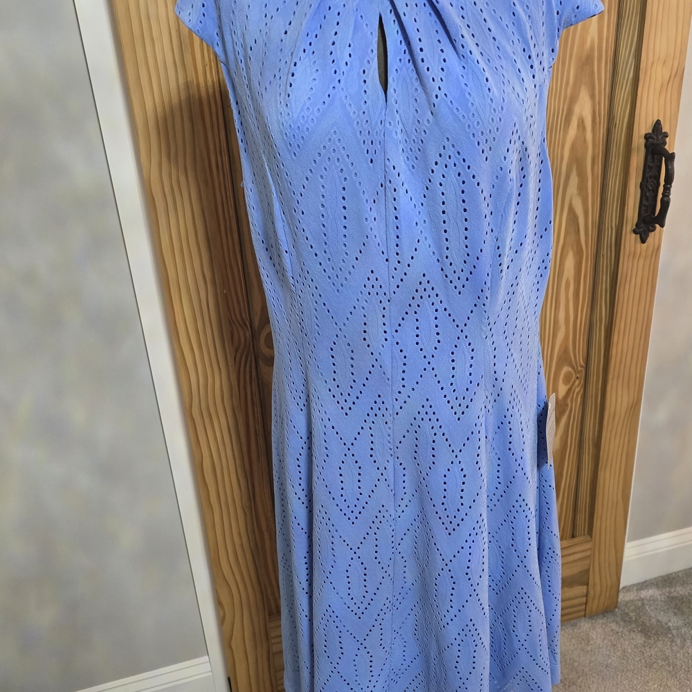 Blue Eyelet Women's Dress